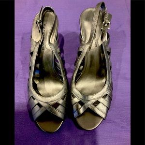 Bandolino Bronze Slingback Sandals, Size 8 1/2